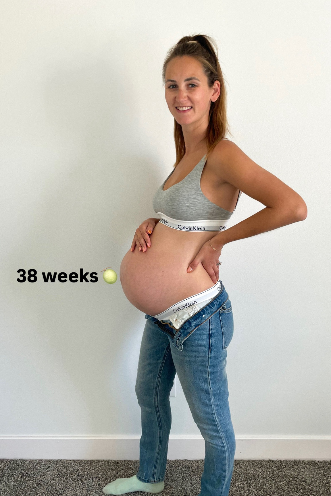 38 weeks today. Baby girl is the size of a melon. 

#LTKBump #LTKFindsUnder50 #LTKFindsUnder100