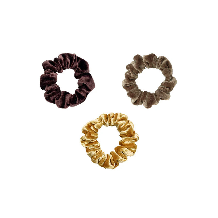 Ginger Spice Velvet Scrunchies 3-Pack | Emi Jay