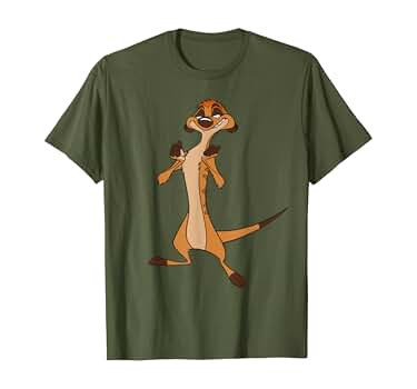 Disney The Lion King Confident Timon T-Shirt T-Shirt | Amazon (US)
