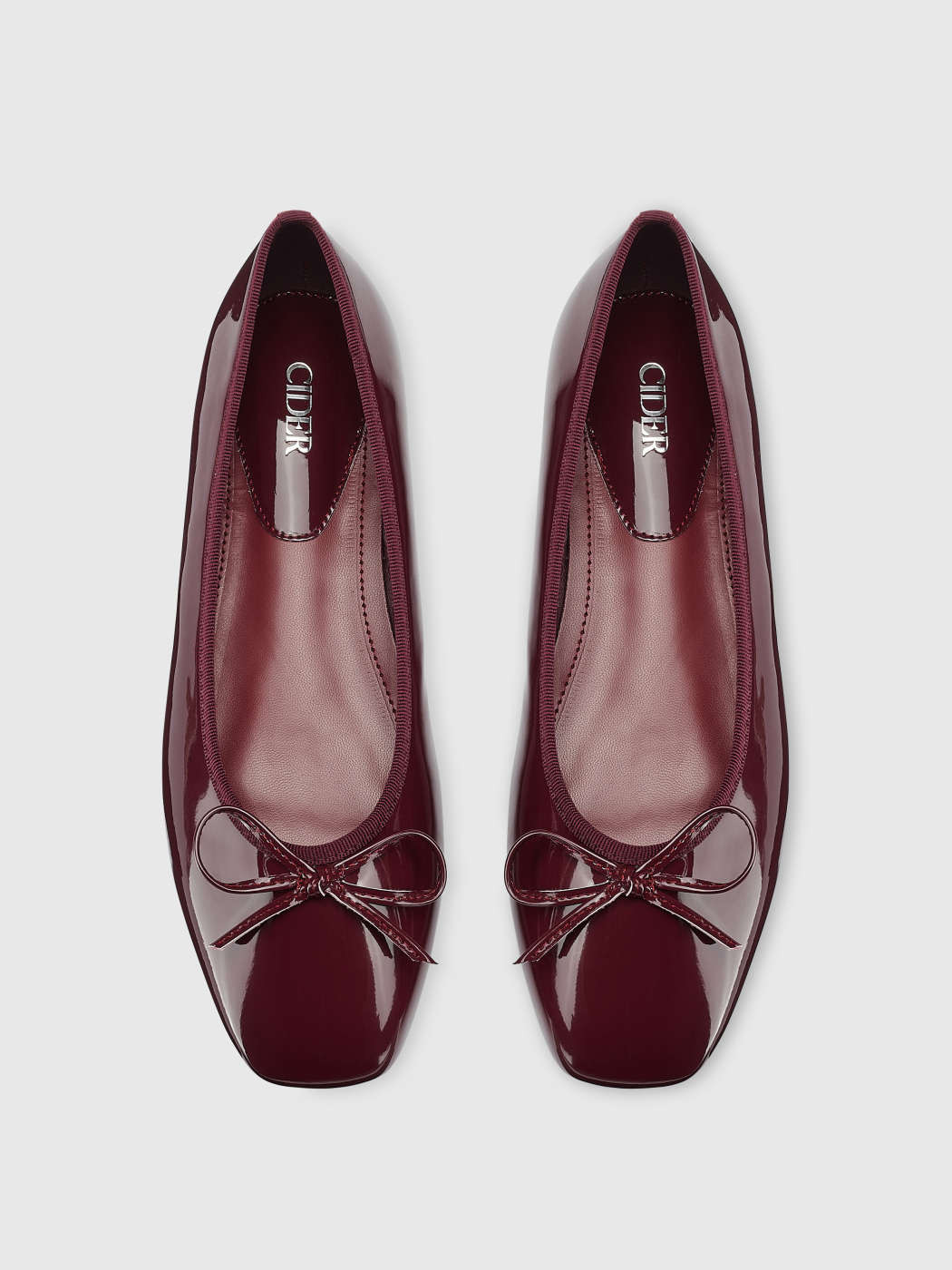 Bowknot Decor Square Toe Ballet Mary Jane Flats | Cider