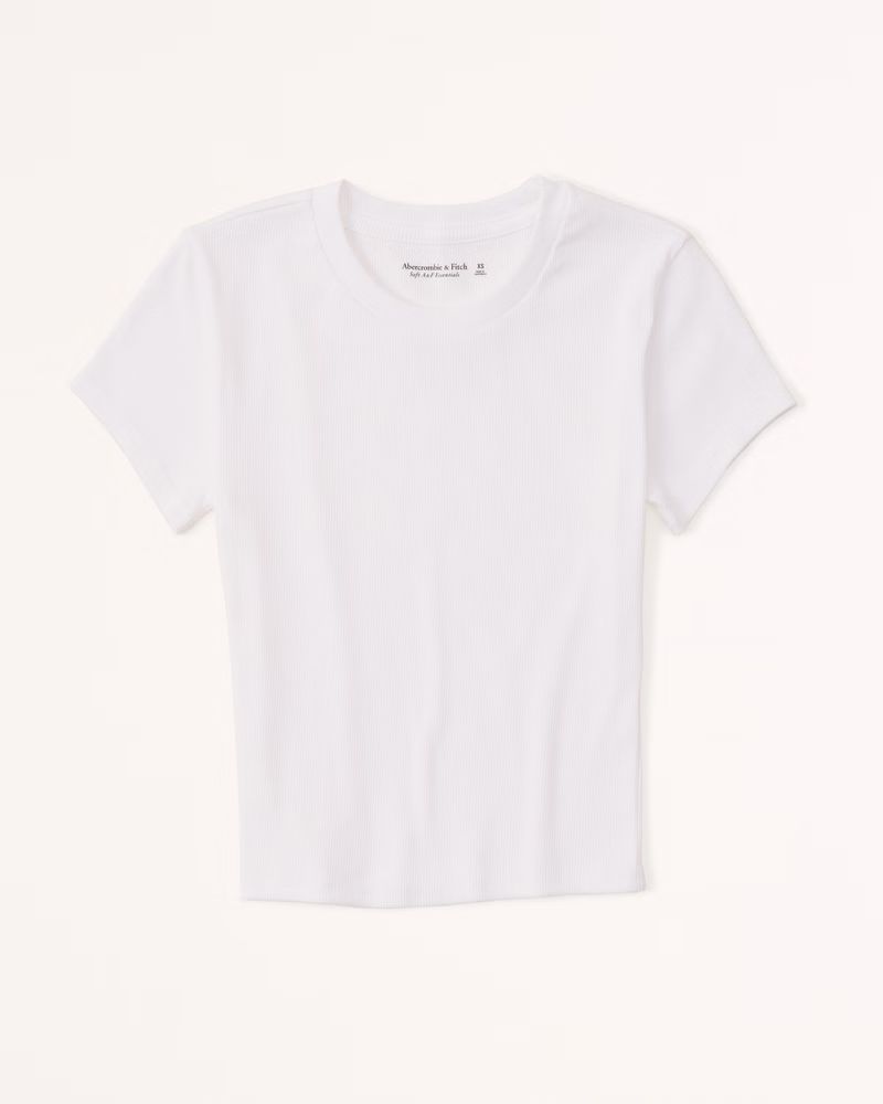 Essential Ribbed Baby Tee | Abercrombie & Fitch (US)