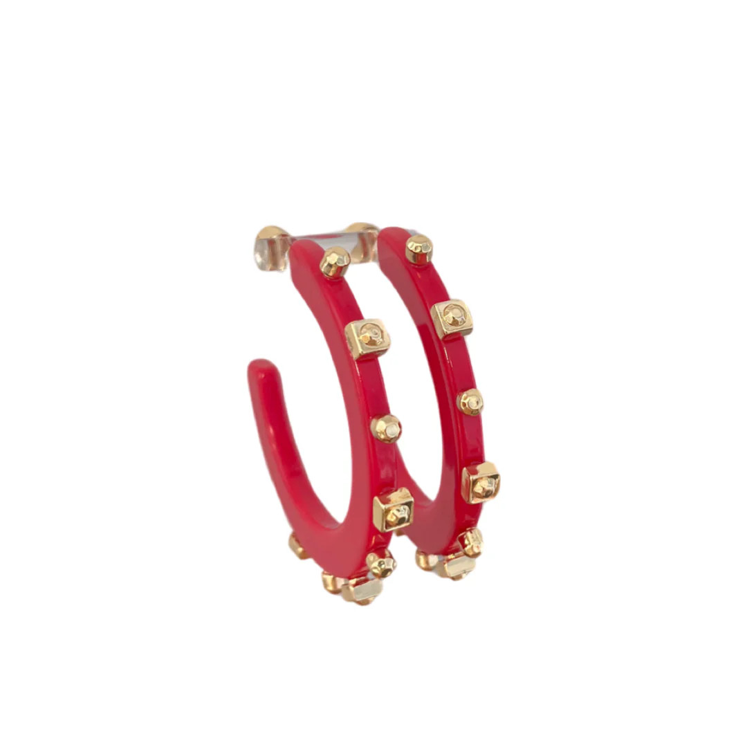 Solid Jewel Hoop - Cherry Red *ONLINE EXCLUSIVE* | Smith and Co. Jewel Design