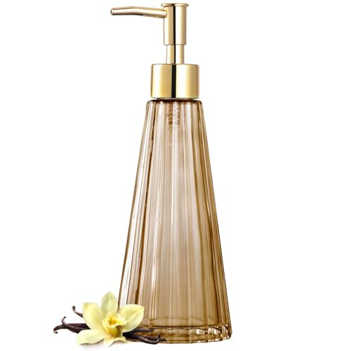 EMPO Vintage Elegant Glass Soap Dispenser, Liquid Soap/Sanitizer/Shampoo Bottle with Pump, Rustic... | Amazon (US)