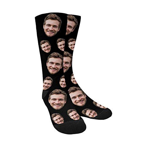 Custom Face Socks with Picture, Personalized Socks with Photo for Fathers Day Customized Funny Sock Gifts for Men Women Dad Papa Grandpa Father's Day Fun Gifts Face Sock Customizable Novelty Socks | Amazon (US)