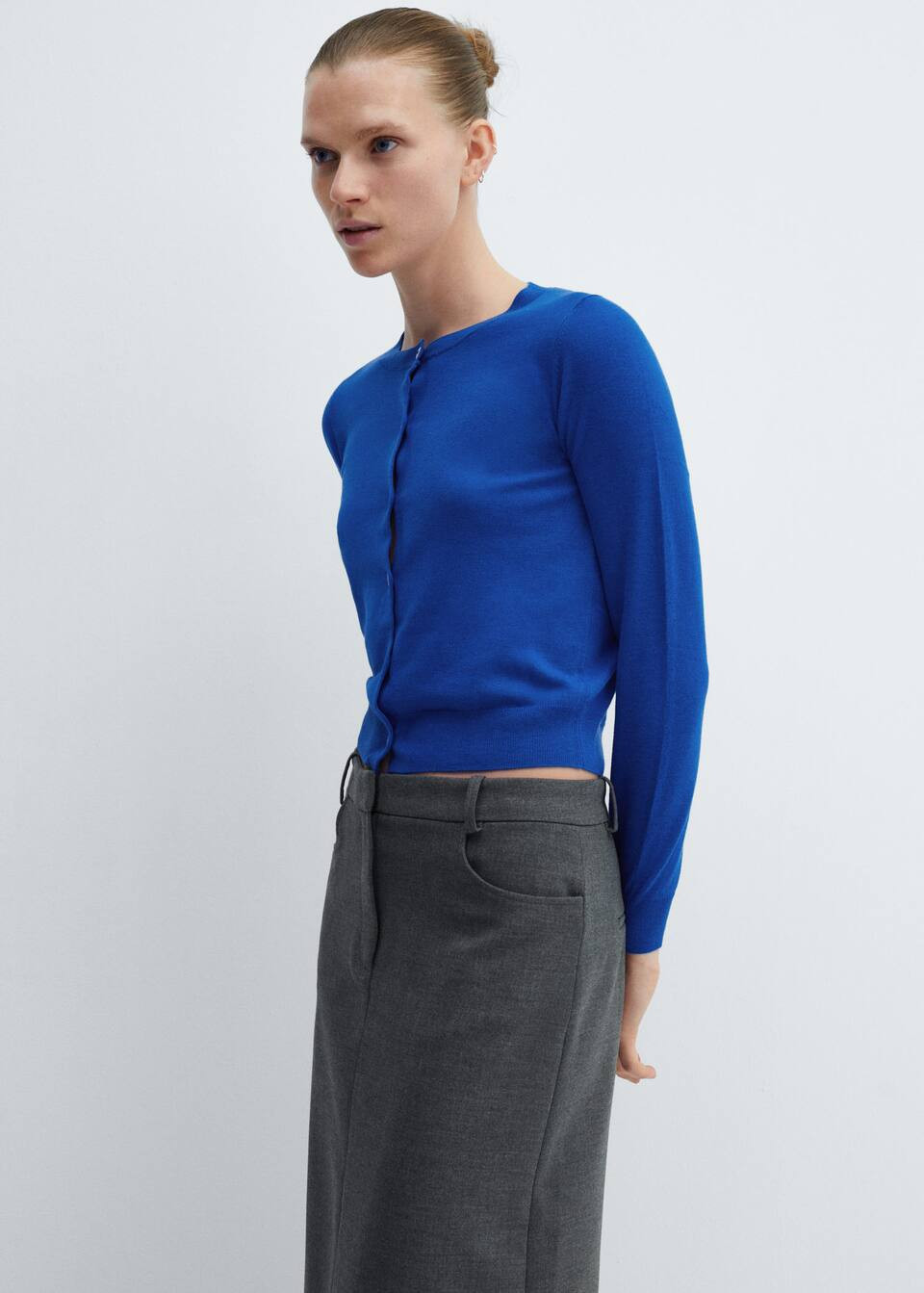 Button knit cardigan | MANGO (US)