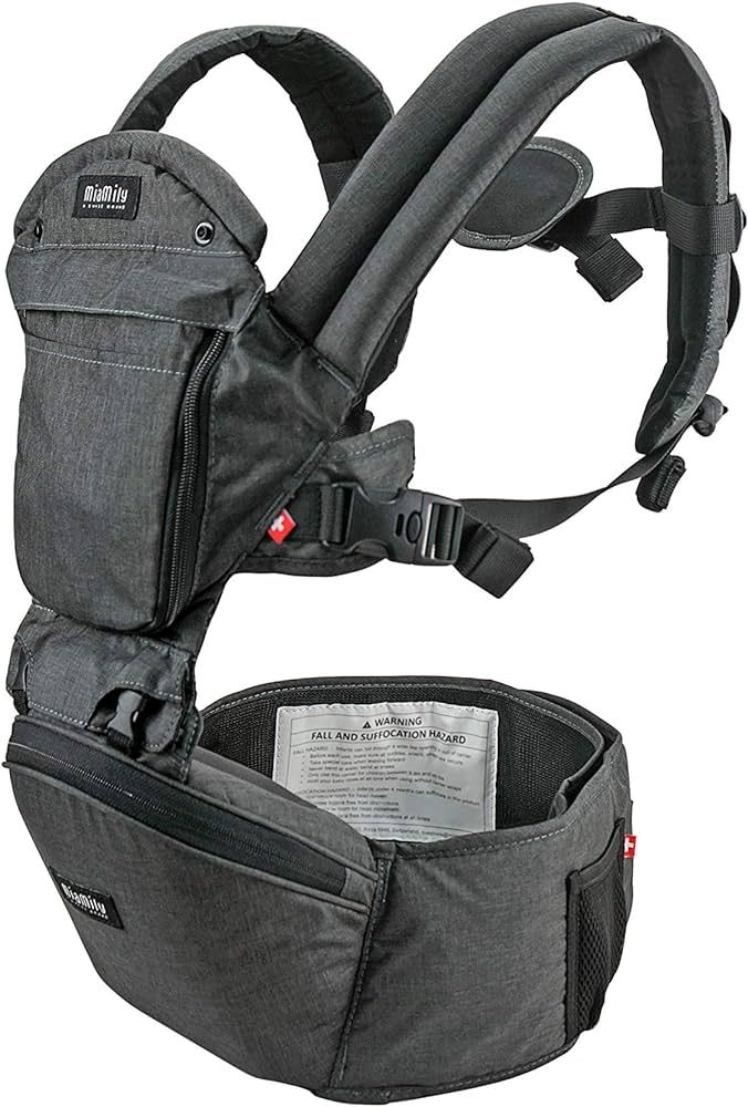 MiaMily Hipster Plus Hip Seat Baby Carrier - 6 Carry Positions - Newborn to Toddler - Lumbar Supp... | Amazon (US)