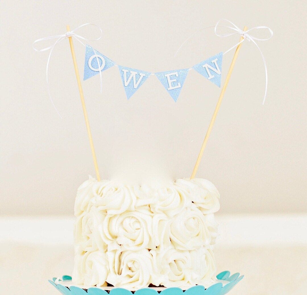 Custom Cake banner with name, smash cake topper, cake topper, first birthday cake topper | Etsy (US)