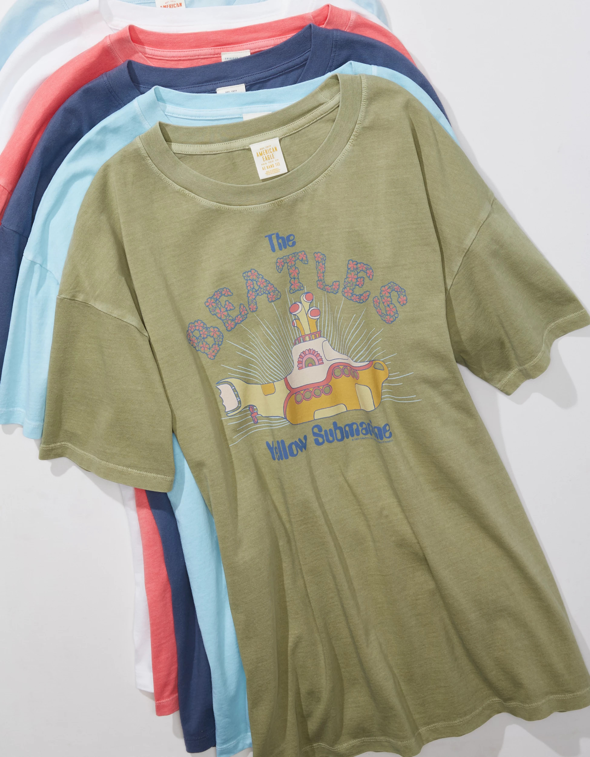 AE Oversized The Beatles Graphic Tee | American Eagle Outfitters (US & CA)