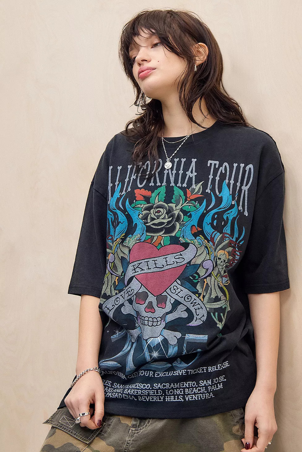 Ed Hardy California Love T-Shirt | Urban Outfitters UK
