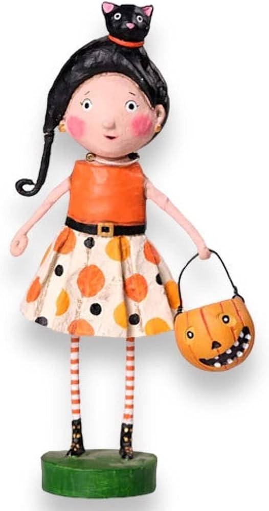 ESC Lori Mitchell Halloween 16716 Kit Kat Black Cat Trick or Treat Girl with Star Dress Figurine,... | Amazon (US)