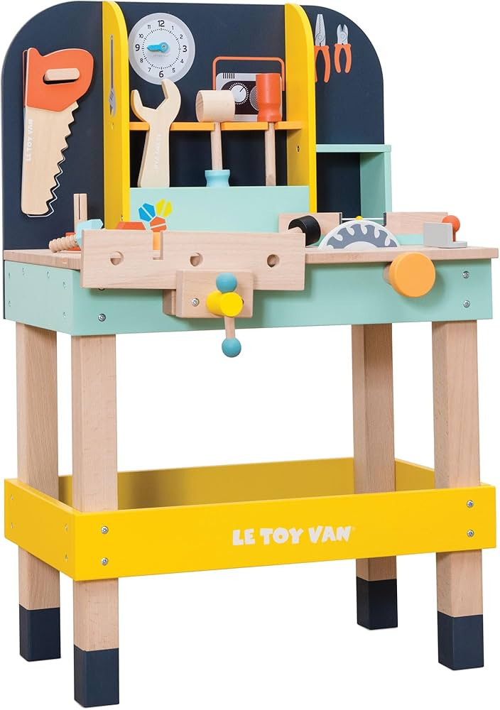 Le Toy Van - Wooden Toy Work Bench Set | Large Educational Construction Set for Role Play | Prete... | Amazon (US)