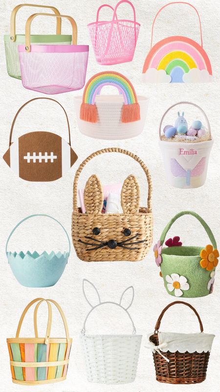 Cute Easter baskets 

#LTKkids #LTKbaby #LTKSeasonal
