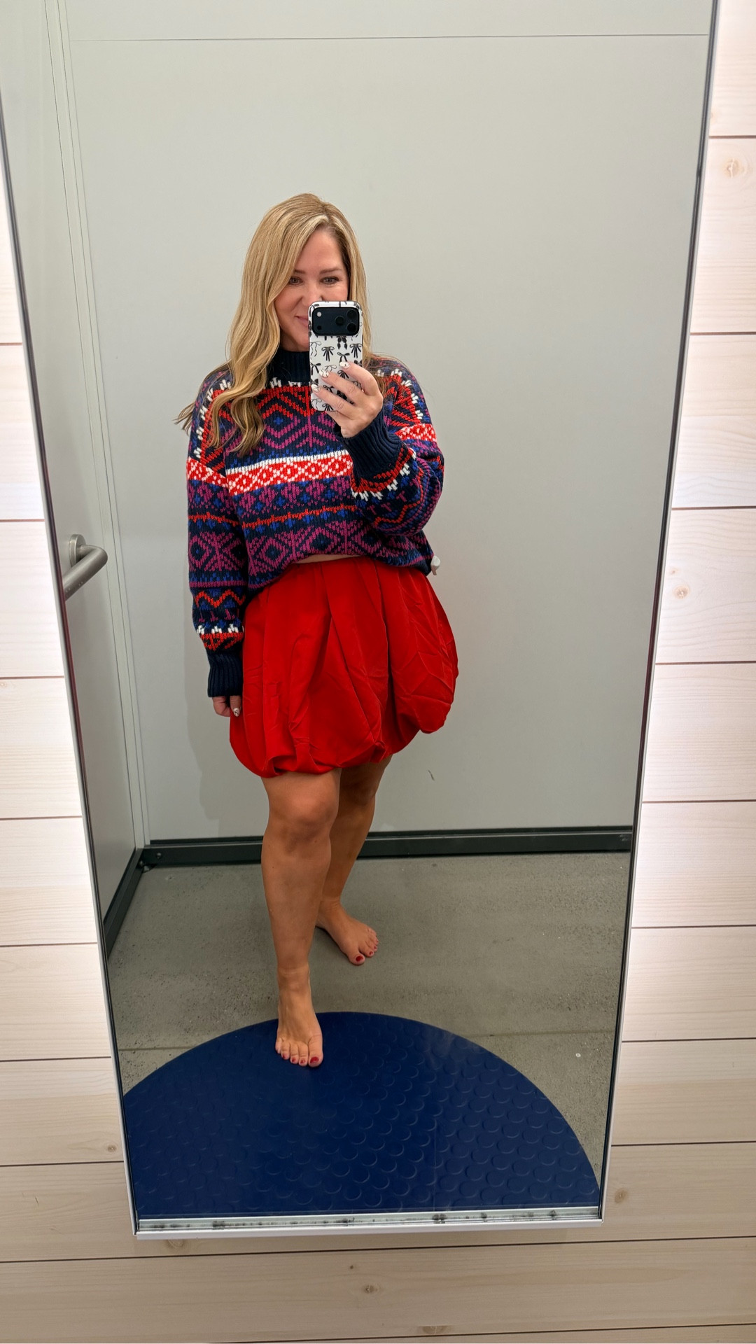 size large in Sherpa and pants 
Flannel and tee size medium 
All jeans size 12
Burgundy top size large
Sweater and skirt size large 

#LTKPetite #LTKOver40 #LTKMidsize