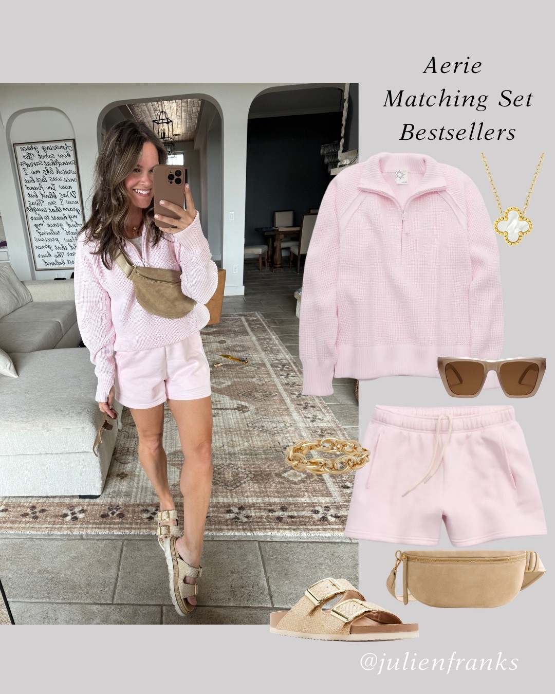 Love this spring matching set from aerie! In a small in both #matchingset #aerie #loungewear #loungeset 

#LTKootd #LTKgrwm #LTKSaleAlert