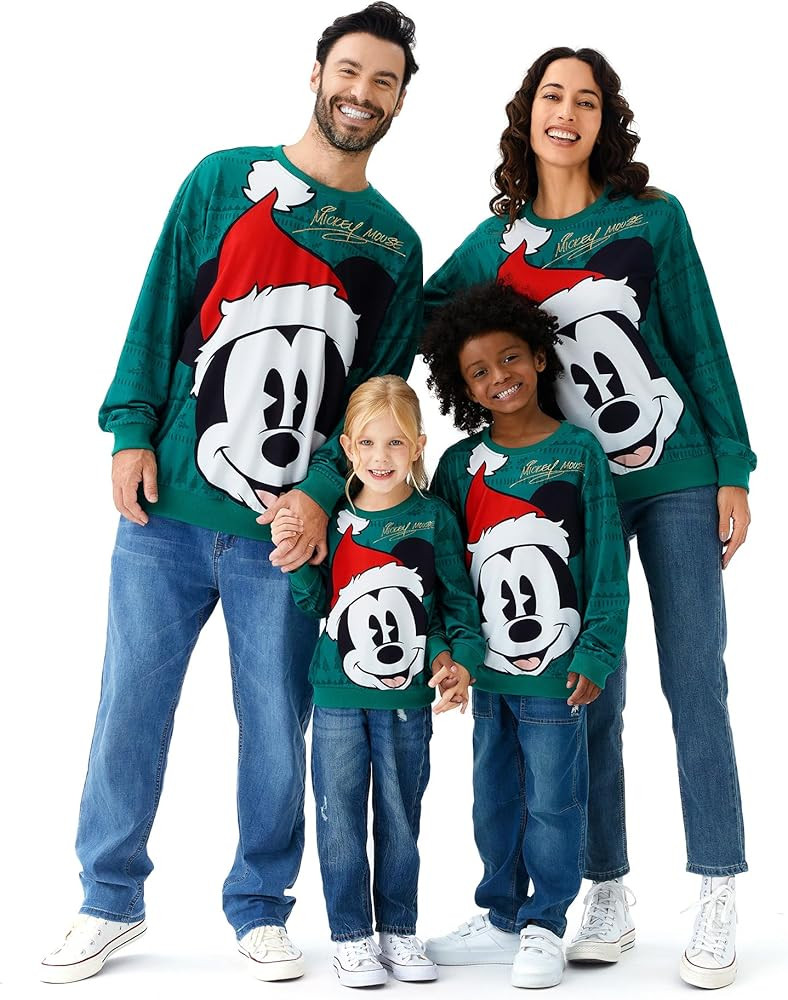 Disney Christmas Sweatshirt Funny Classic Print for Family | Amazon (US)