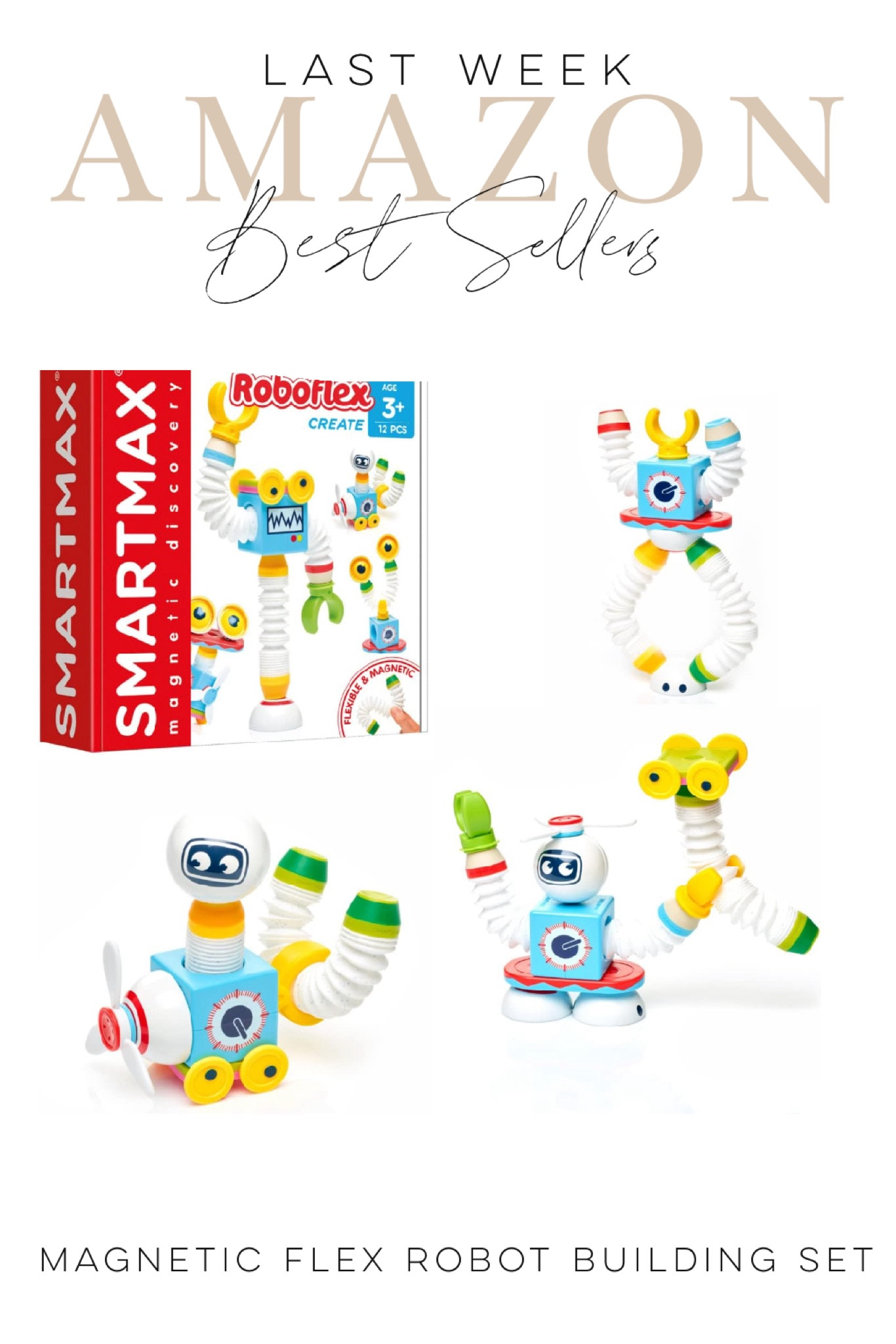 Hands-down this is one of the favorite toys in our house. This magnetic robot builder set with flexible pieces is super fun.  Plus it works with all the other Smartmax sets.

#ToddlerToys #BestBuildingToys #RobotToys #ToddlerGifts #GiftsForBoys 

#LTKkids #LTKfindsunder50 #LTKfamily