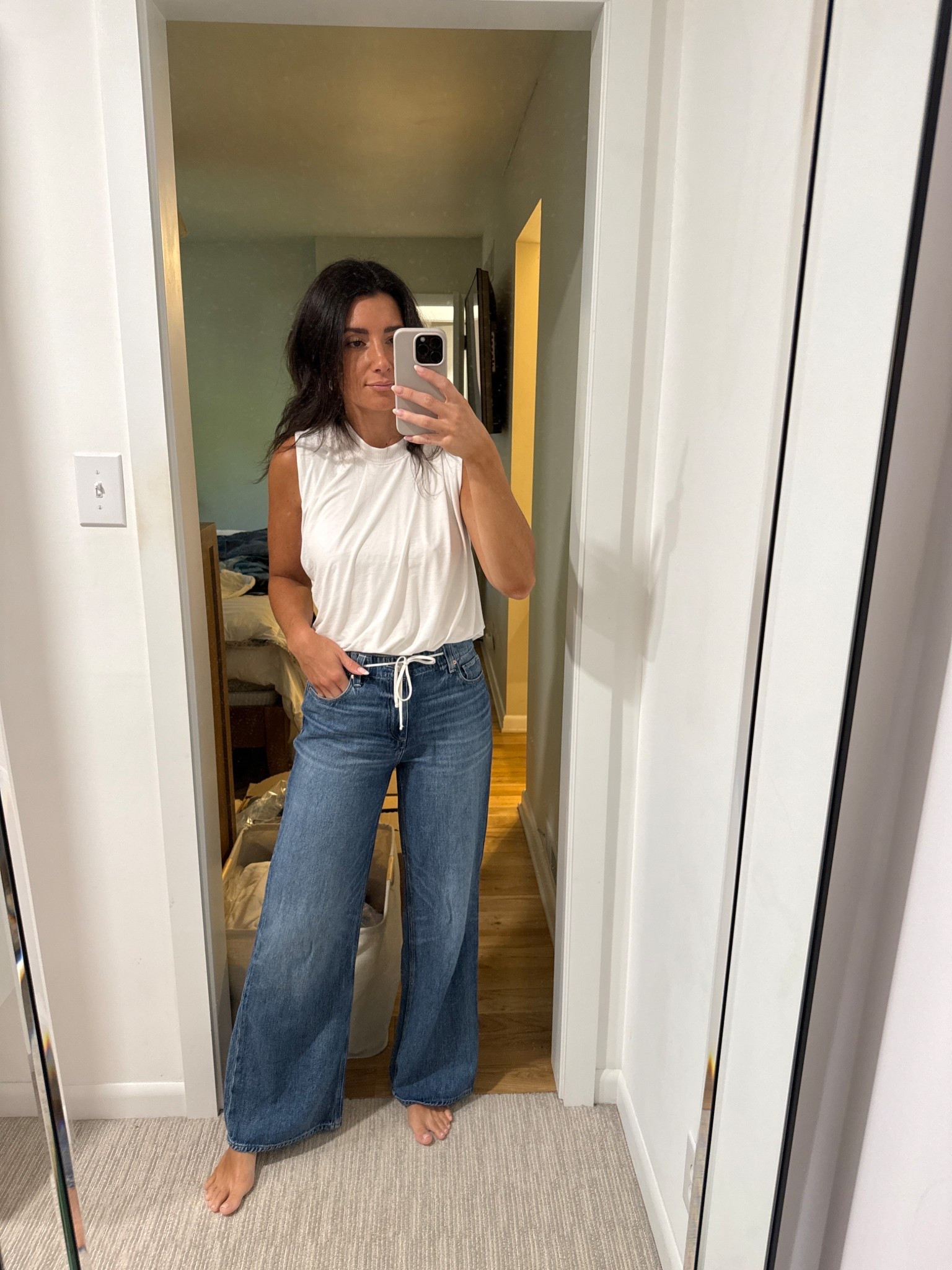 this season has been tricky for me with buying the right sizes. found a few new things I’m loving, this tank with everything, these tie jeans are on sale. Size small top, jeans TTS, flattering loose fit




#LTKStyleTip #LTKFindsUnder50 #LTKSaleAlert