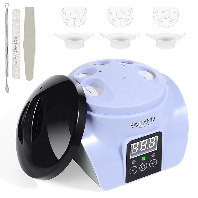Saviland Essentials Nail Polish Remover Machine: Nail Soaking Bowl & Acetone Nail Polish Remover ... | Amazon (US)