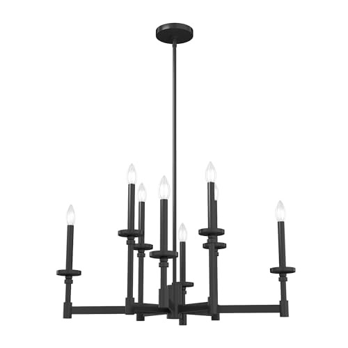 Hunter Fan Company 19054 Briargrove Chandelier, Matte Black | Amazon (US)