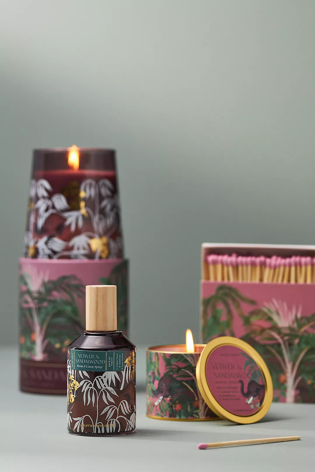 Getaway Fresh Vetiver & Sandalwood Boxed Candle | Anthropologie (US)