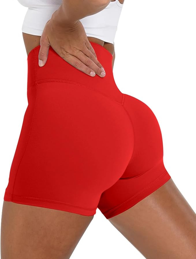 Unthewe Women's Workout Gym Biker Shorts High Waisted Athletic Booty Yoga Shorts with Tummy Contr... | Amazon (US)