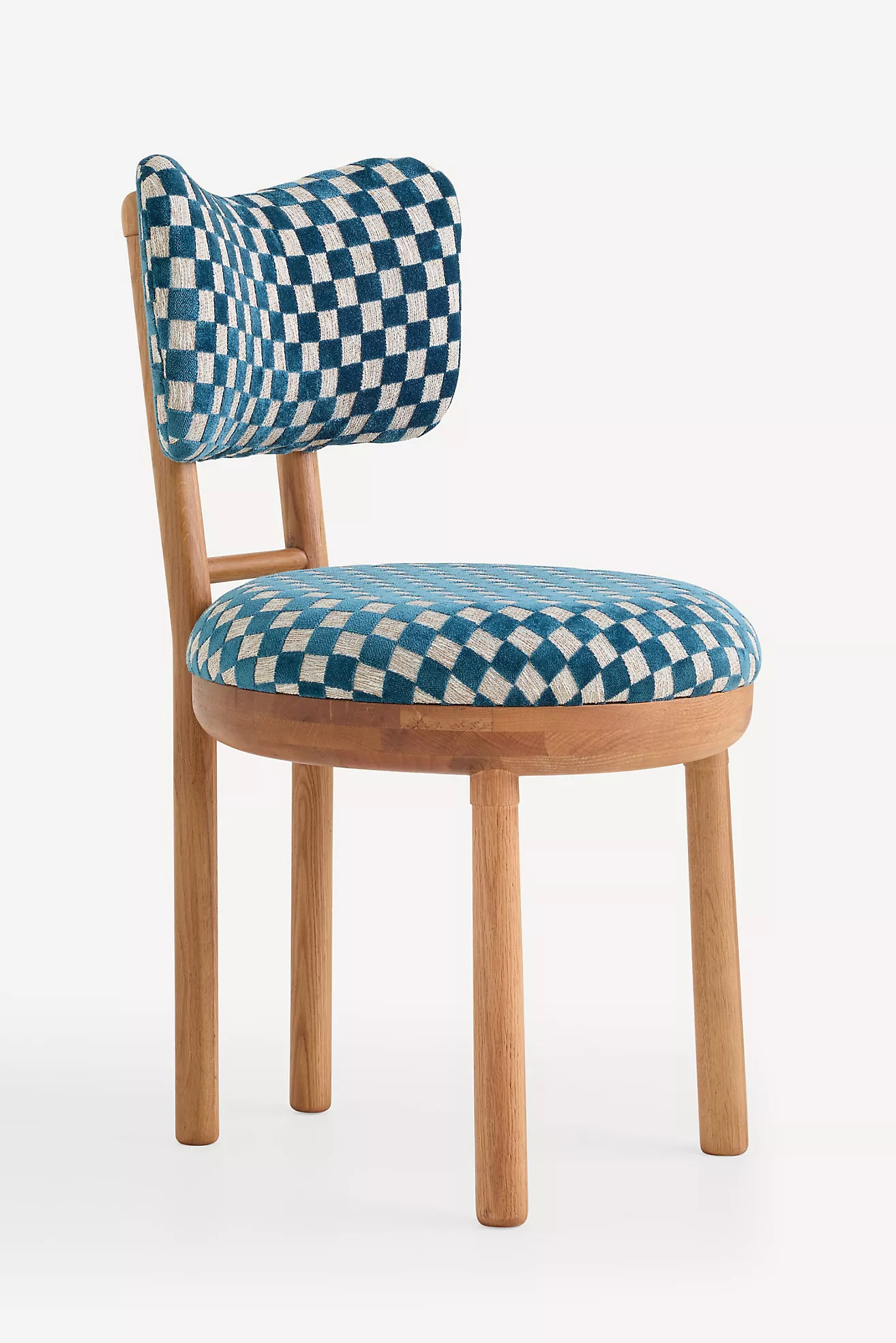 Irie Carmine Jacquard Oak Wood Dining Chair | Anthropologie (US)