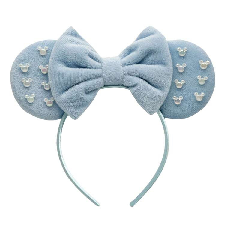 Disney Aurora Faux Pearl Headband Series, Plush Ear Rabbit Ear Bow Headband, Amusement Park Party... | SHEIN