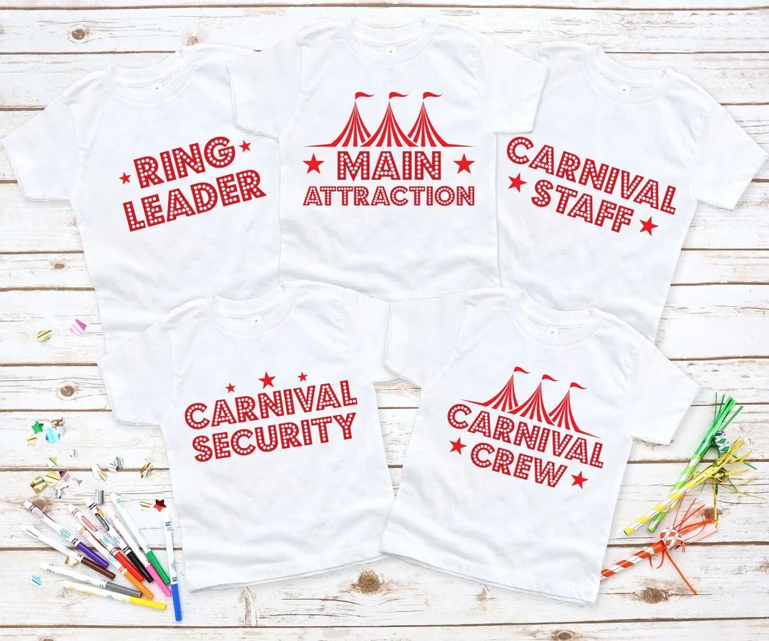 Carnival Staff Birthday Shirt, Carnival Party Shirt, Carnival Theme Birthday, Carnival Outfit, Ma... | Etsy (US)