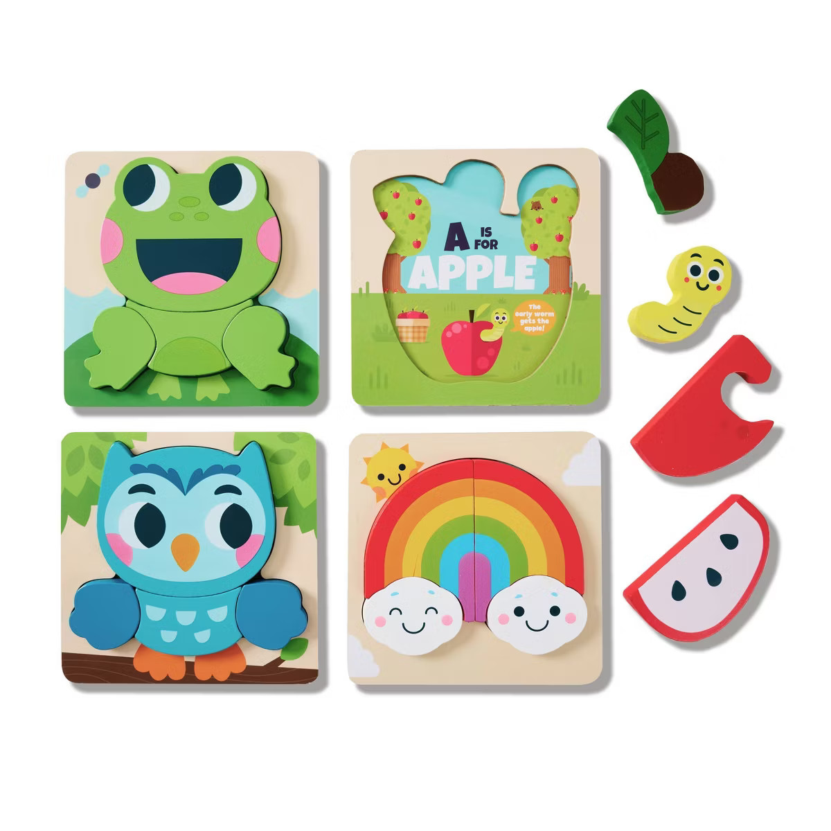 Chuckle & Roar My 1st Wooden Puzzle Set - 4pk | Target