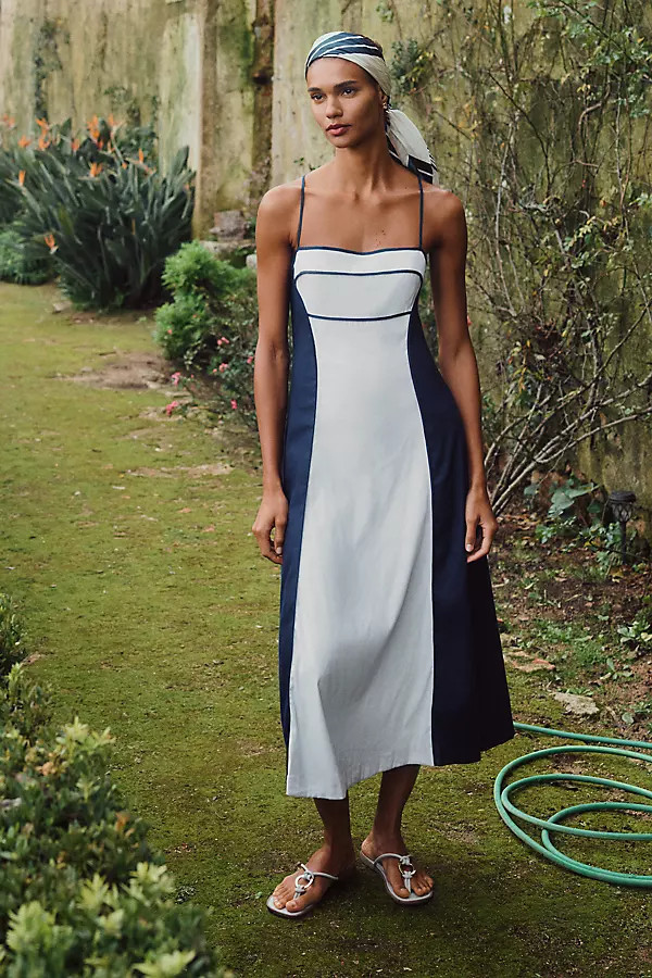 Colorblock Midi Dress | Anthropologie (US)