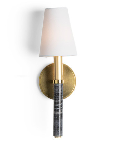 16in Montreal Marble Wall Sconce | TJ Maxx