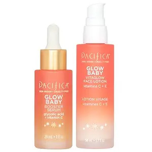 Pacifica Glow Baby Super Lit Booster Serum & VitaGlow Vitamin C Face Cream Brighten & Hydrate Ski... | Amazon (US)