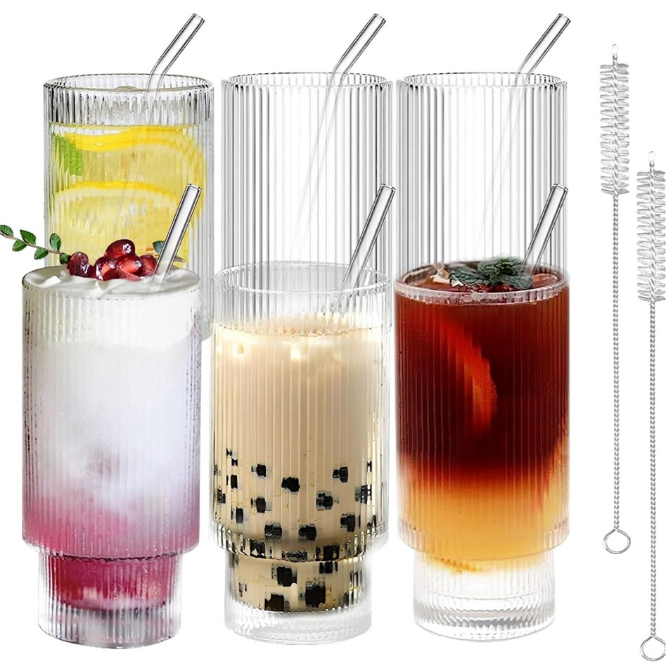 My newest glasses for iced coffee!! They are beautiful and come with glass straws! Grab them while they are on sale!

#LTKFind #LTKhome #LTKsalealert
