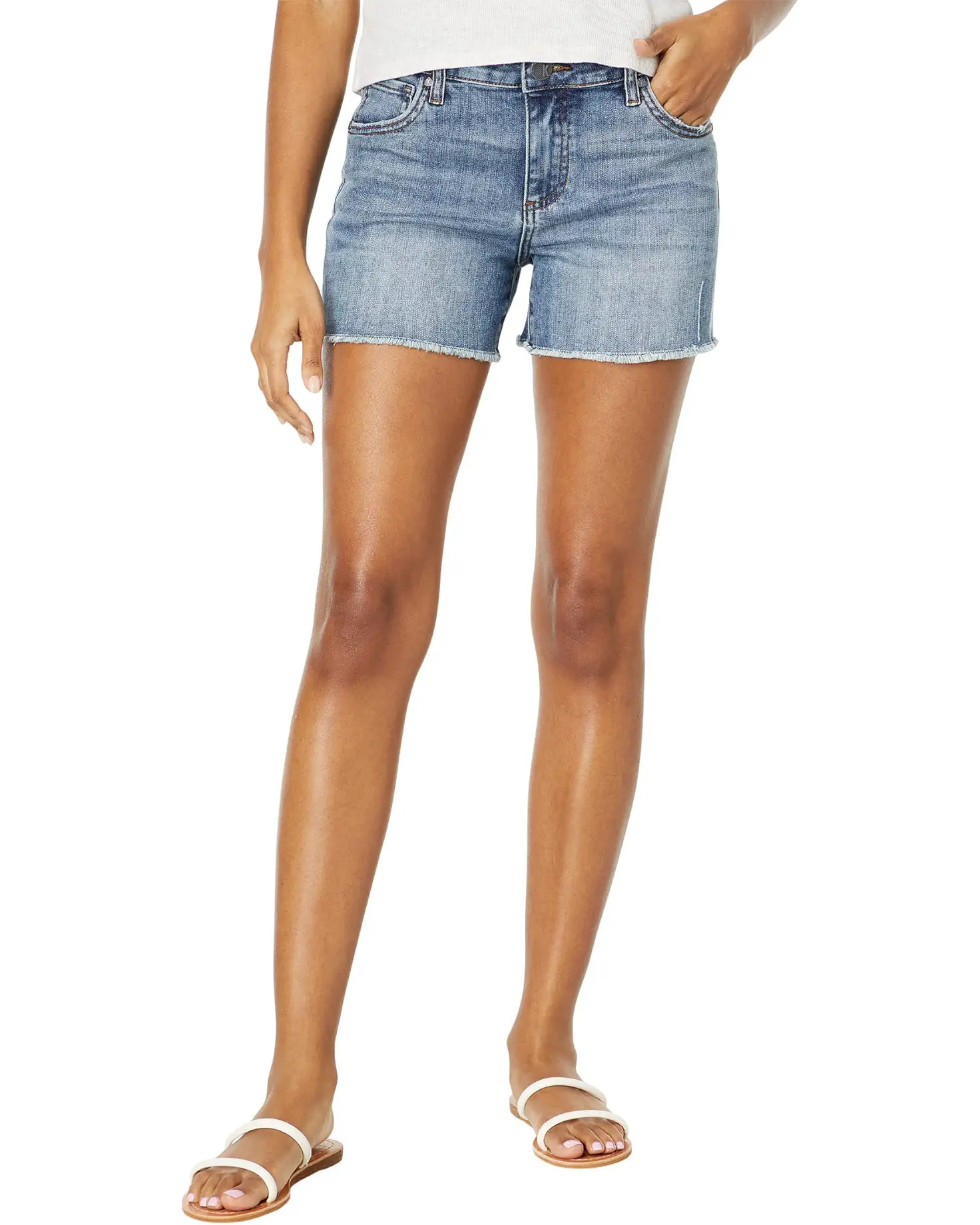 Gidget Fray Shorts in Consolidated | Zappos