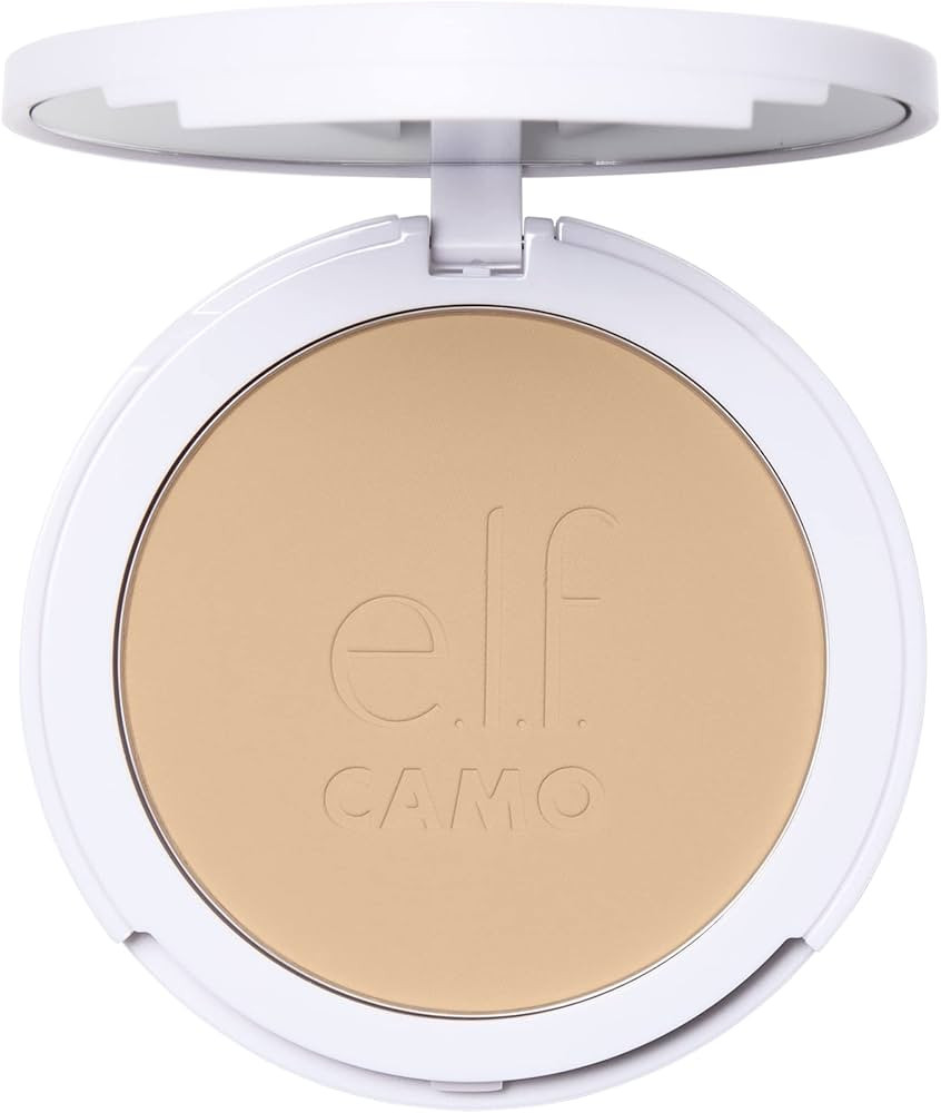 e.l.f. Camo Powder Foundation, Lightweight, Primer-Infused Buildable & Long-Lasting Medium-to-Ful... | Amazon (US)