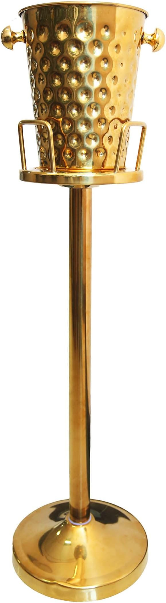 Luxury Floor-Standing 5-Quart Stainless Steel Champagne Ice Bucket Set Gold | Amazon (US)