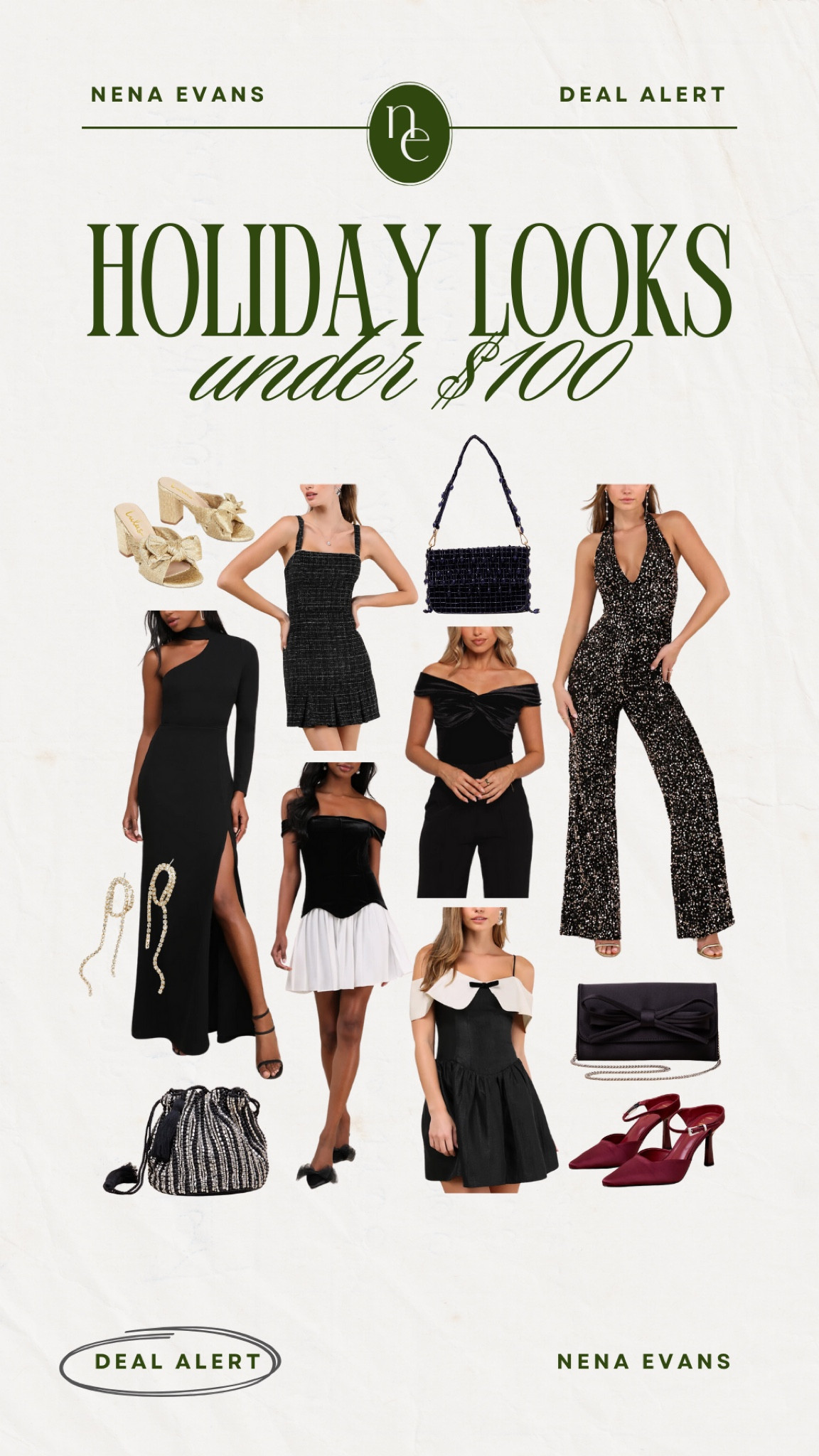 Holiday looks under $100 ✨🔔 Use code NENA20 for 20% off your first lulus purchase 

Christmas outfit 
Holiday party outfit 
Christmas party outfit 
Holiday outfits 
Holiday dress 
Gifts for her 
Gift ideas for her 

#LTKFindsUnder100 #LTKStyleTip #LTKHoliday