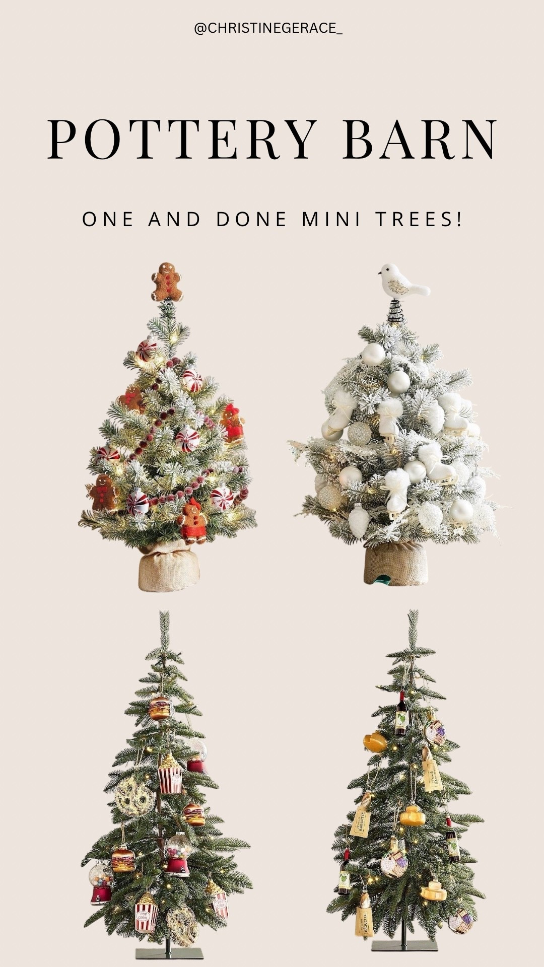 Perfect for small spaces !! These trees come with lights , ornaments & a tiny topper !! 

#christmastree #christine #christinegerace #holidaydecor

#LTKSeasonal #LTKHoliday #LTKStyleTip