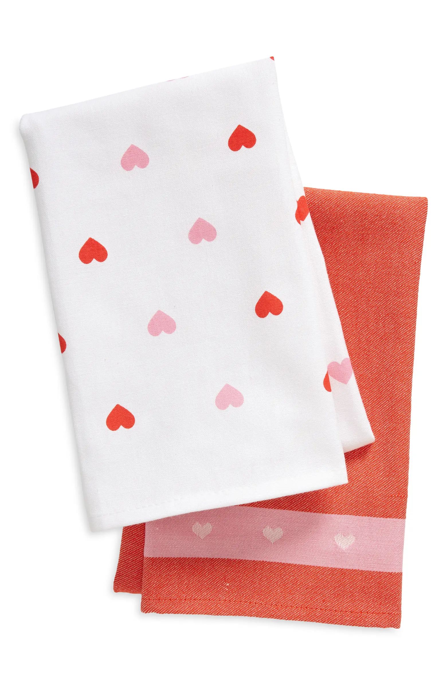 Now Designs Valentine Set of 2 Cotton Tea Towels | Nordstrom | Nordstrom