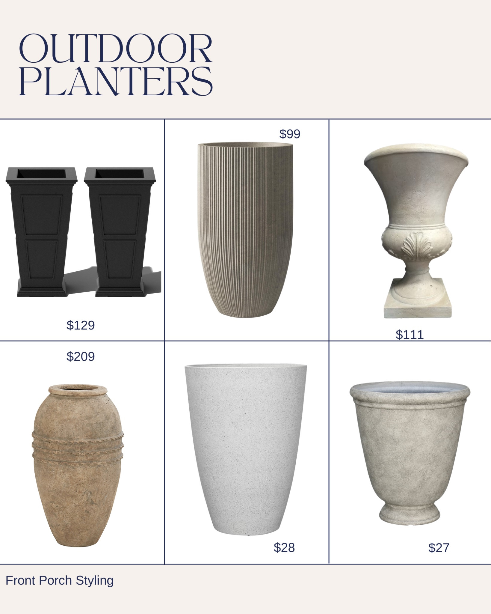 Styling the front porch for Fall with one of these planters 🧹🍂

#LTKHome #LTKFallSale