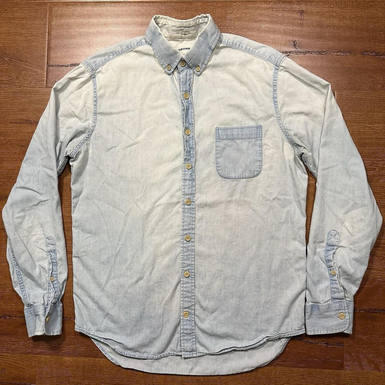 Taylor Stitch Men's Shirt - Blue - L | Depop US