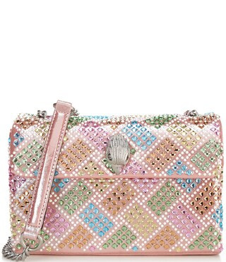 Medium Kensington Rhinestone Tile Crossbody Bag | Dillard's