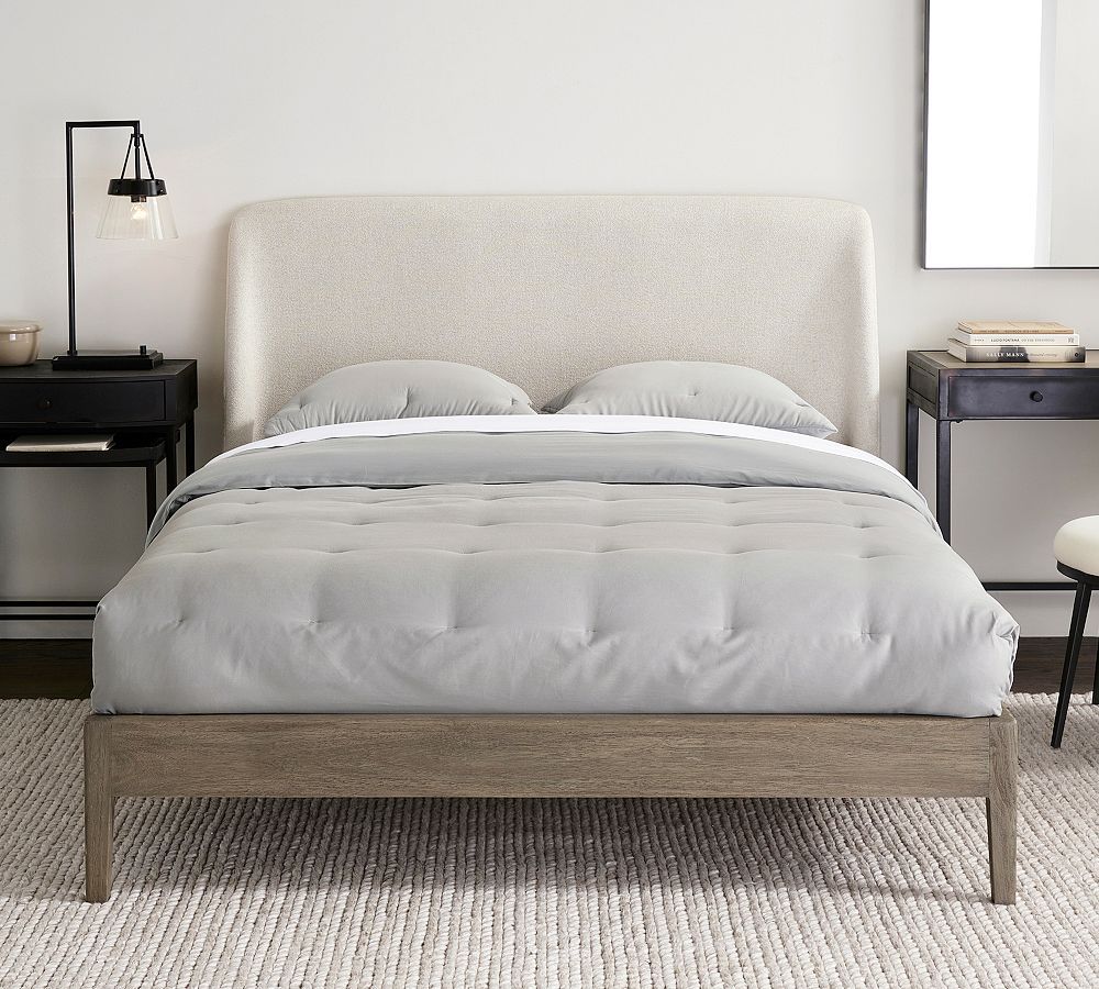 Layton Upholstered Platform Bed | Pottery Barn (US)