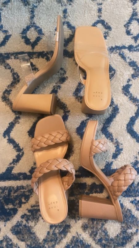 Summer sandals, heels, clear strap heels, dupe 

#LTKshoecrush #LTKsalealert #LTKunder50