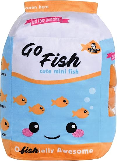iscream Play with Your Food! Go Fish! Fleece Play Pillow Set with Embriodered Accents | Amazon (US)