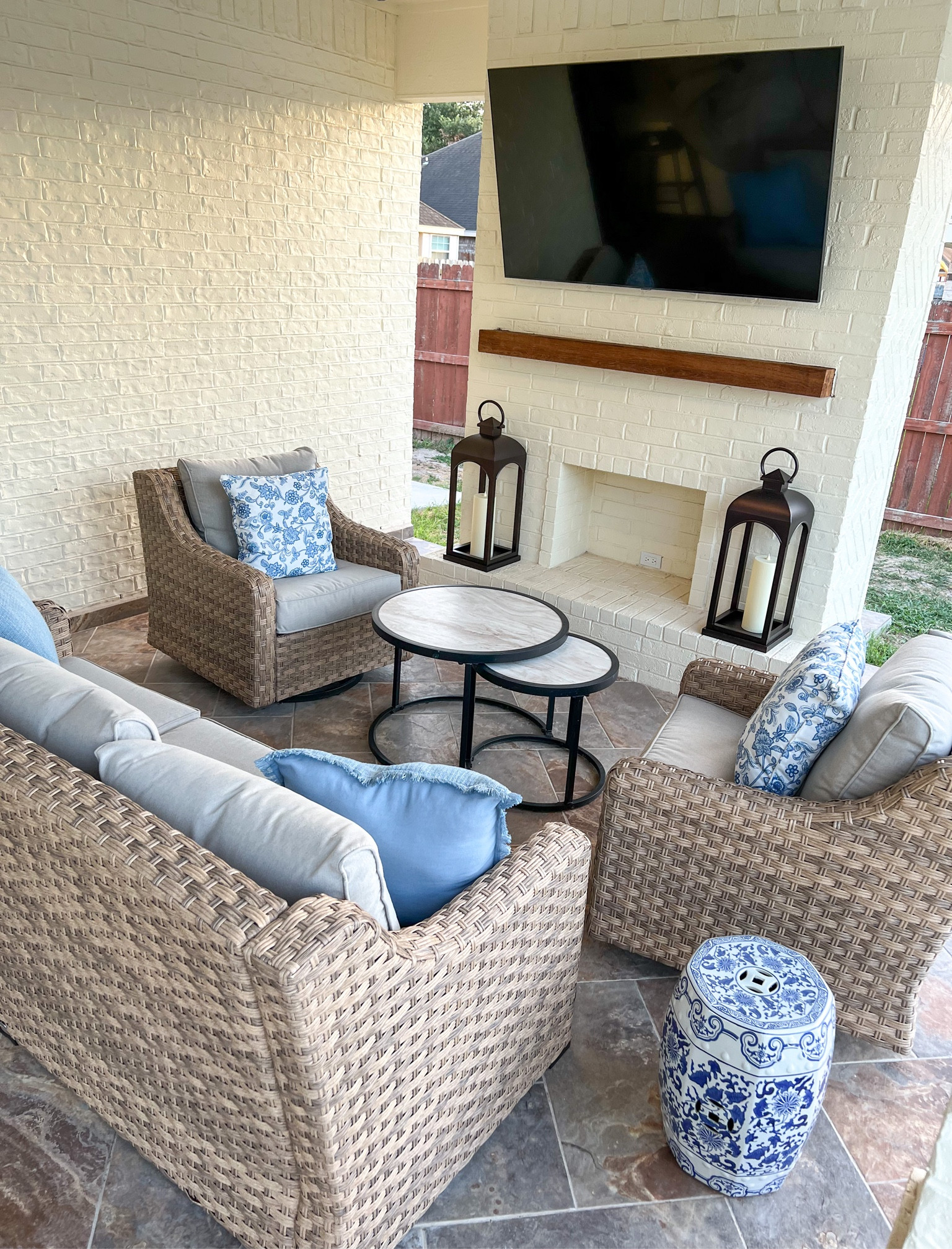 Walmart wicker Outdoor Patio furniture 
Better homes and gardens
Chinoiserie garden stool 
Outdoor decor
Patio and pool
Pool house
Affordable 
Natural 
Rattan
Blue and white decor
Traditional 
Grandmillennial 
Coastal French cottage style
Powder blue outdoor throw pillows 
Large lanterns
Samsung 65 inch
Glider chairs
2 nesting tables
Marble
Black metal


#LTKFind 

#LTKsalealert #LTKhome