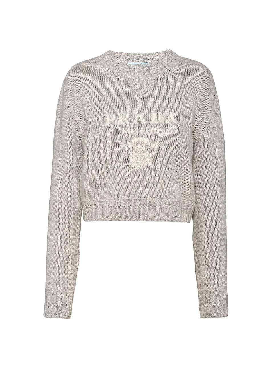 Women's Wool and Cashmere Crewneck Sweater - Grey - Size 4 | Saks Fifth Avenue