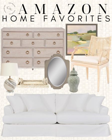 Favorite home finds from Amazon ✨beautiful timeless pieces for every area of your home! 

Neutral sofa, slip cover sofa, sofa, mirror, ginger jar, table lamp, dresser, bedroom furniture, framed art, art, wall art, wall decor, accent chair, dining chair, tray, decorative accessories, timeless home, Living room, bedroom, guest room, dining room, entryway, seating area, family room, Modern home decor, traditional home decor, budget friendly home decor, Interior design, shoppable inspiration, curated styling, beautiful spaces, classic home decor, bedroom styling, living room styling, style tip,  dining room styling, look for less, designer inspired, Amazon, Amazon home, Amazon must haves, Amazon finds, amazon favorites, Amazon home decor #amazon #amazonhome

#LTKStyleTip #LTKHome #LTKFindsUnder100