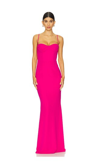 Yasmin Gown in Pink Peacock | Revolve Clothing (Global)
