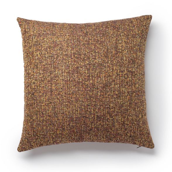 20"x20" Cinna Jacquard Decorative Throw Pillow Brown - SureFit | Target